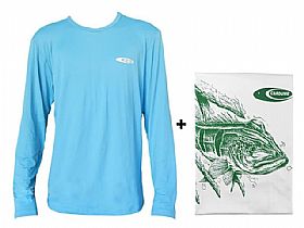 Camiseta Cardume Softline Verde Aquamarine - Com Proteo Uva/Uvb 50+ Fps + Buff