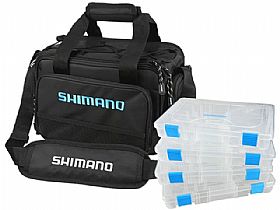 Bolsa Shimano Baltica Tackle Bag G - Tam. Grande C/ 4 Estojos