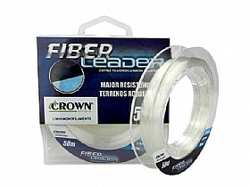 Linha Fluorocarbon Crown Fiber Leader 28Lb 0,47mm 50m