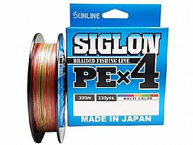 Linha Multifilamento Sunline Siglon PE 4X 300m - Multicolor