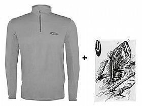 Camiseta Cardume Fisherman Areia - Com Proteção Uva/Uvb 50+ Fps + Buff