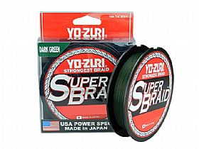 Linha Multifilamento Yo-Zuri Super Braid 20lbs 0,23mm 275mts - Dark Green