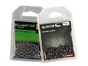 Girador Simples Alligator Pesca Brasil - Black Niquel
